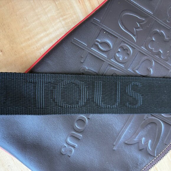 TOUS Crossbody Purse Bag in Brown Leather With Embossed Design - Picture 10 of 10